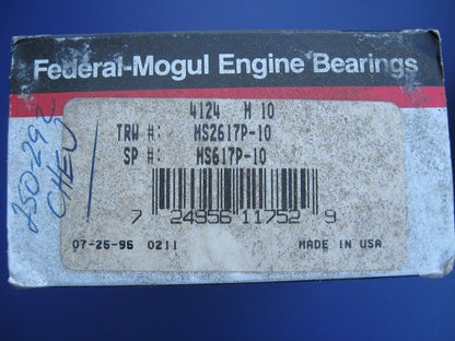 Federal Mogul 4124M10 Main Bearings .010'' 1967-1988 Chevrolet 194 230 250-L6