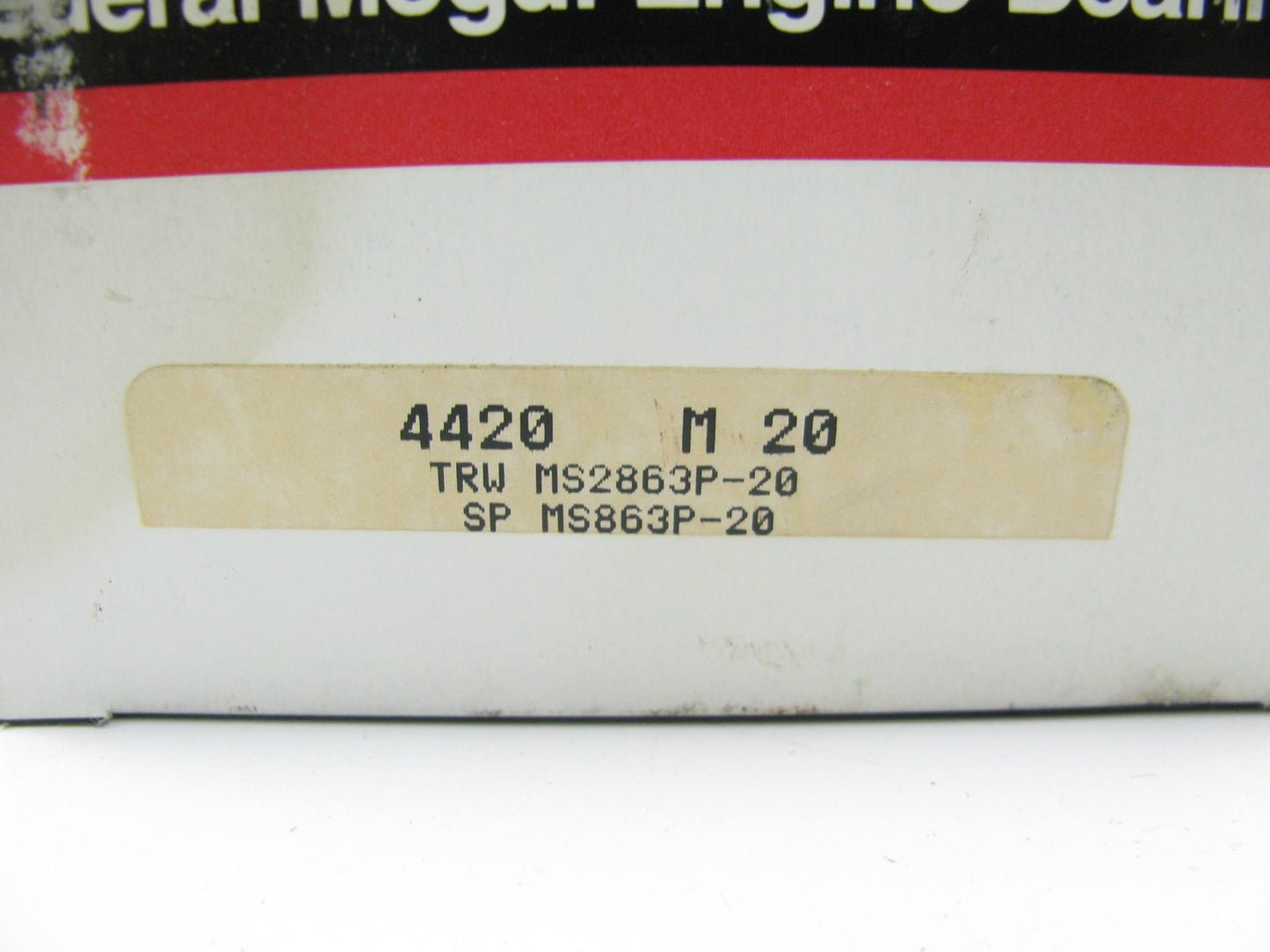 Federal Mogul 4420M20 Main Bearings Set - .020'' SIZE - 1966-UP Ford FE V8