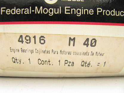 Federal Mogul 4916M Main Bearing .040 Size - 1967-1997 Ford 240 250 300 4.9L I6