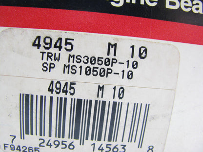 Federal Mogul 4945M10 Engine Main Bearings .010'' 1972-77 Chevrolet Pontiac 2.3L