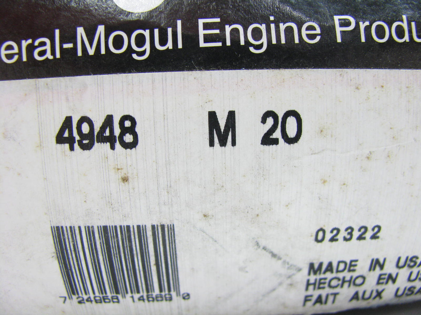 Federal Mogul 4948M20 Engine Main Bearings .020'' For 1971-1973 Dodge 360