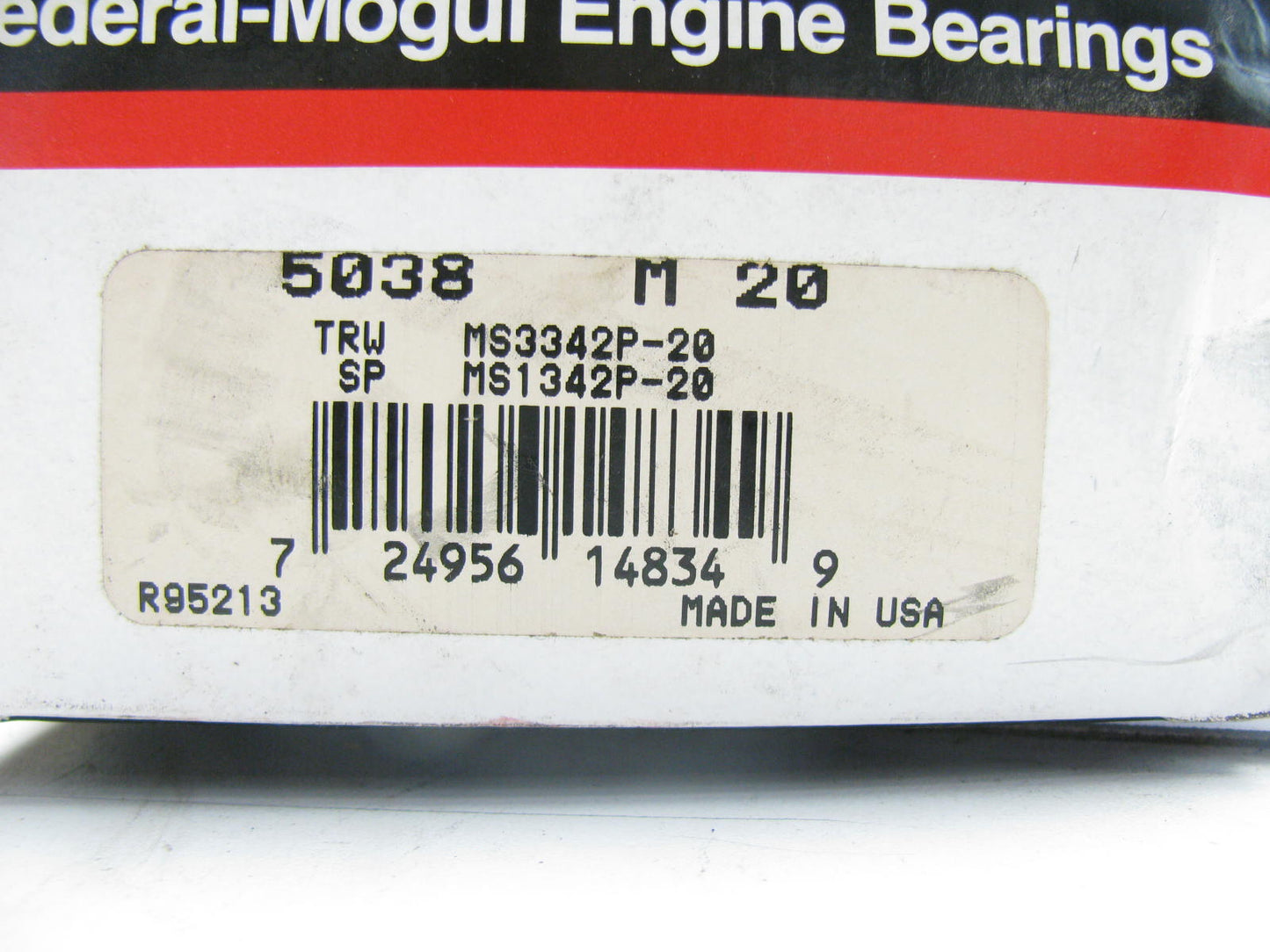 Federal 5038M Main Bearings .020'' International Tractor D312 D360 D414 D436 466
