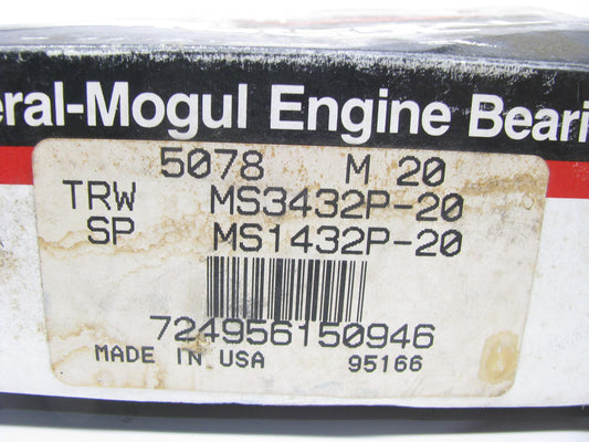 Federal Mogul 5078M-20 Engine Main Bearings .020'' 1977-1995 Ford 351W 351M 400