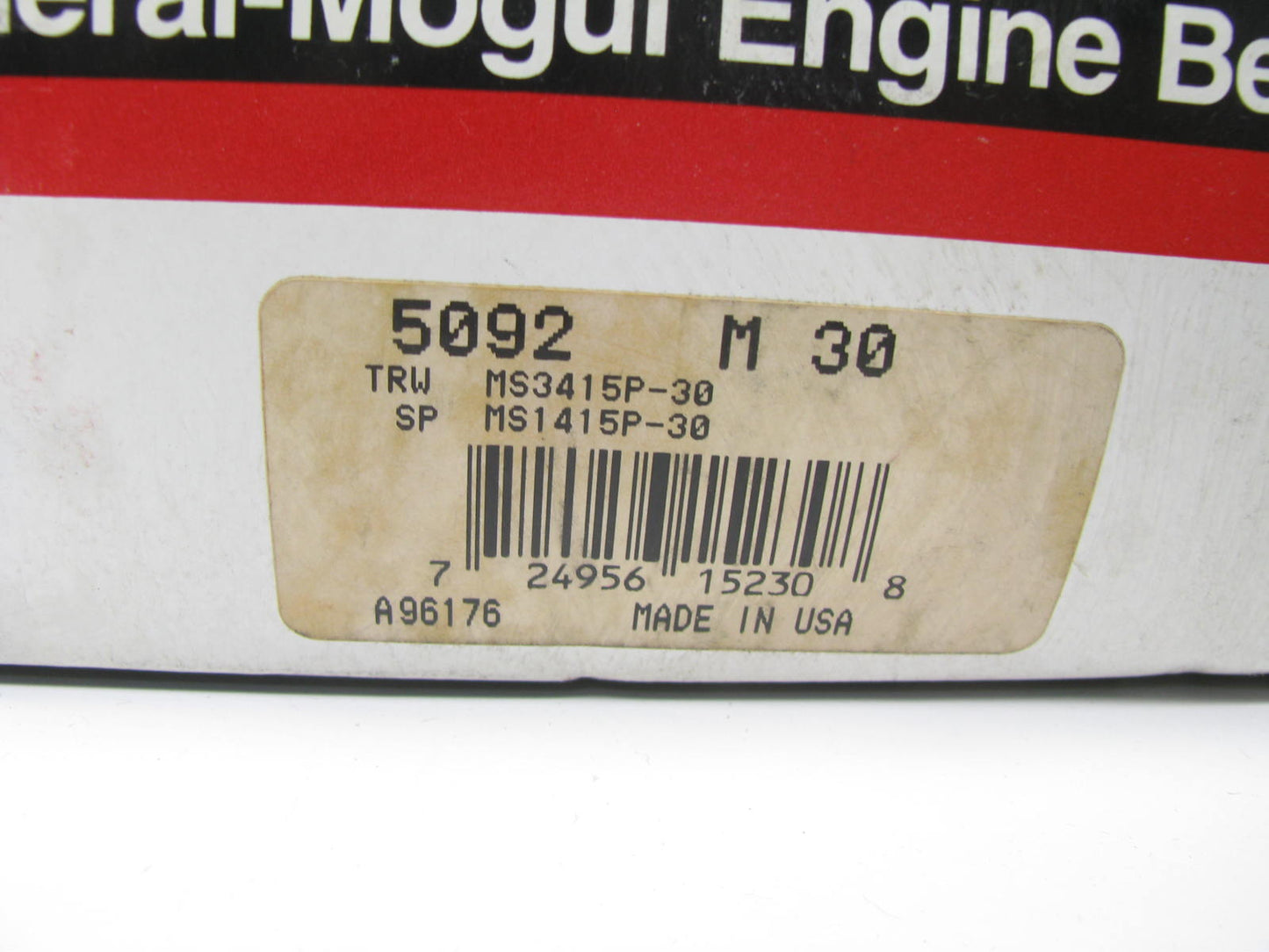 Federal Mogul 5092M-30 Main Bearings .030 For 1977-1981 Pontiac 265 301-V8