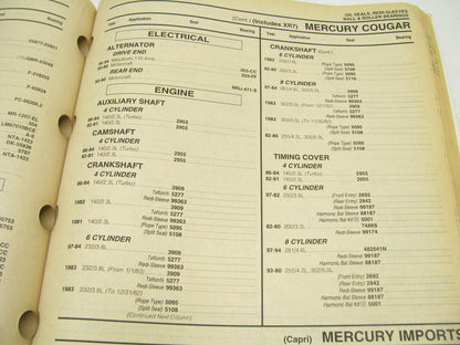 Federal Mogul 510-2 National Oil Seals & BCA Bearings Catalog - 2000, 454 Pages