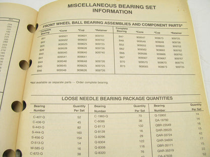 Federal Mogul 510-2 National Oil Seals & BCA Bearings Catalog - 2000, 454 Pages