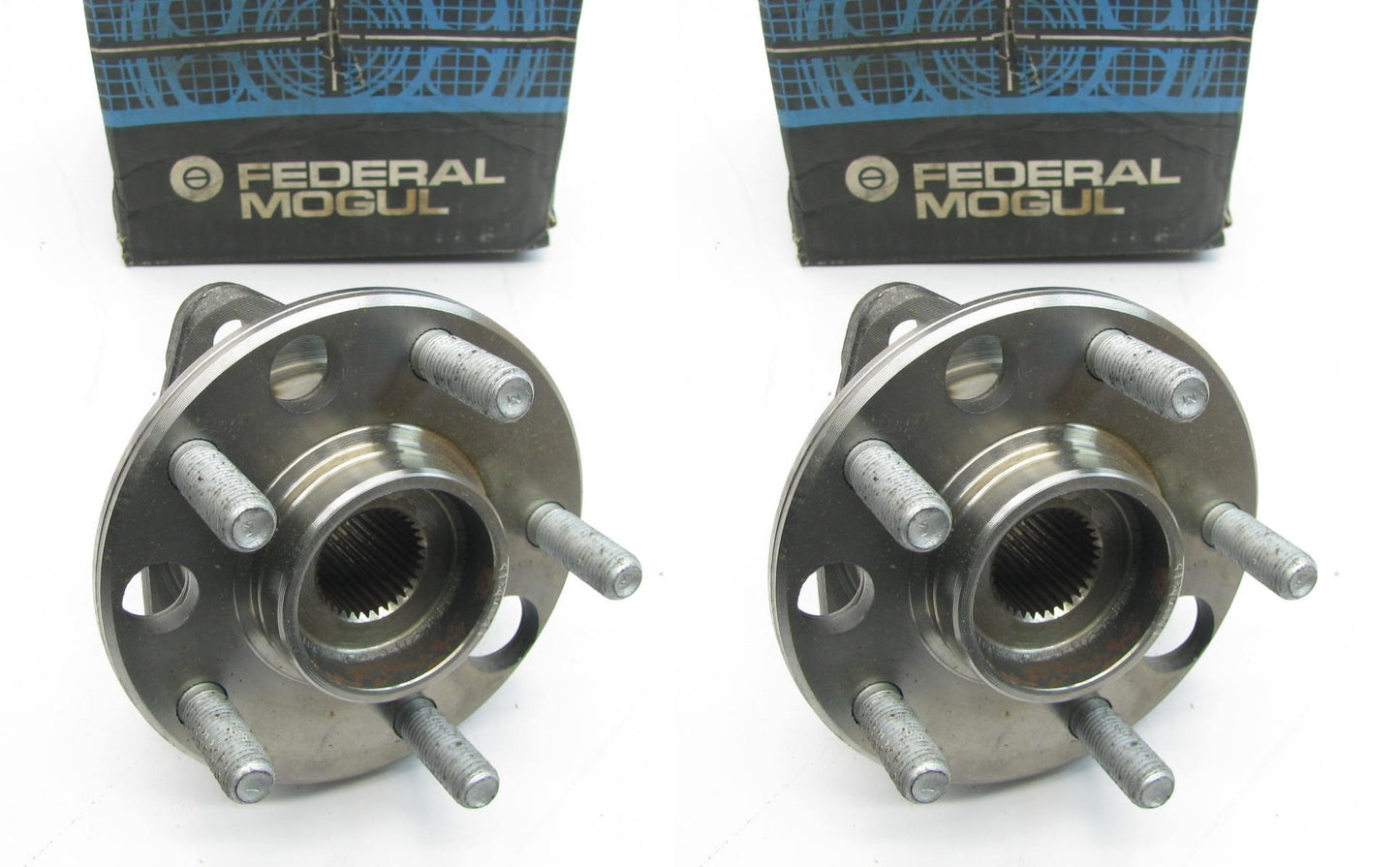 (2) Federal Mogul 513004 Front Wheel Bearing & Hub Assembly