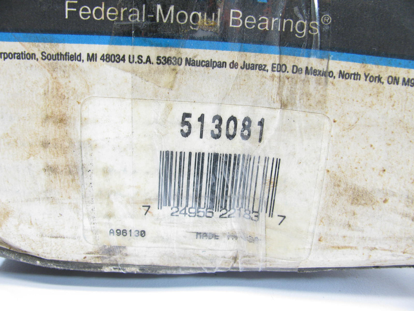 Federal Mogul 513081 Rear Wheel Bearing & Hub Assembly 1991-1993 Honda Accord