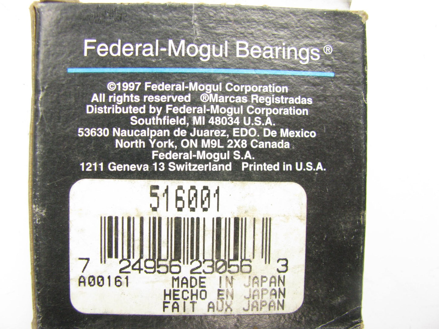 Federal Mogul 516001 Rear Wheel Bearing And Race Set