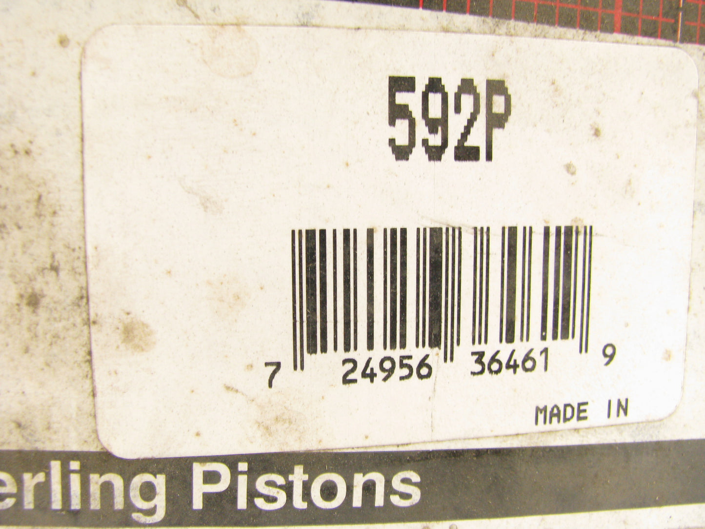 Federal Mogul 592P Engine Piston - Standard 1983-1987 GM Isuzu 1.9L-L4