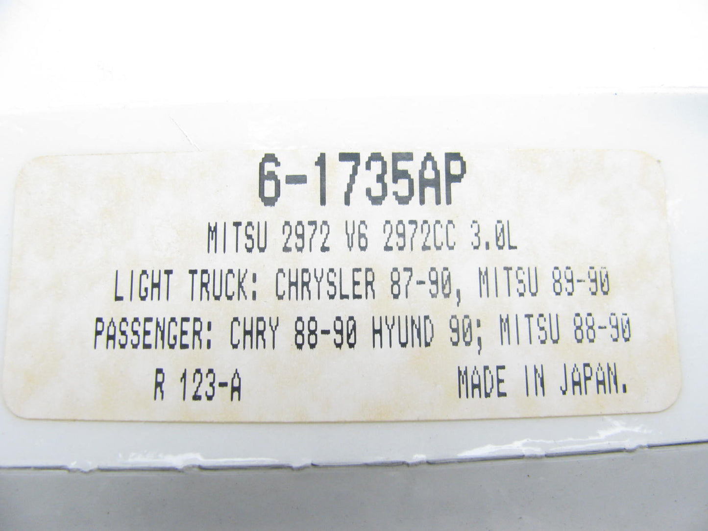 Federal Mogul 6-1735AP Connecting Rod Bearings - STD For 1987-96 Chrysler 3.0L