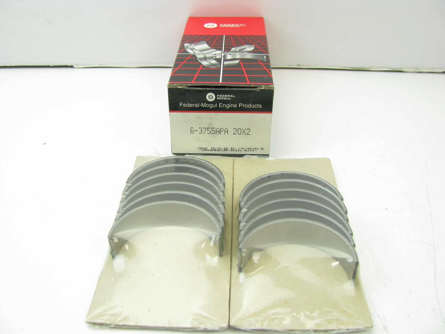 Federal 6-3755APA-20X2 Rod Bearings .020'' 89-04 Buick 3.8L W/ .002'' O/S Rod Bore