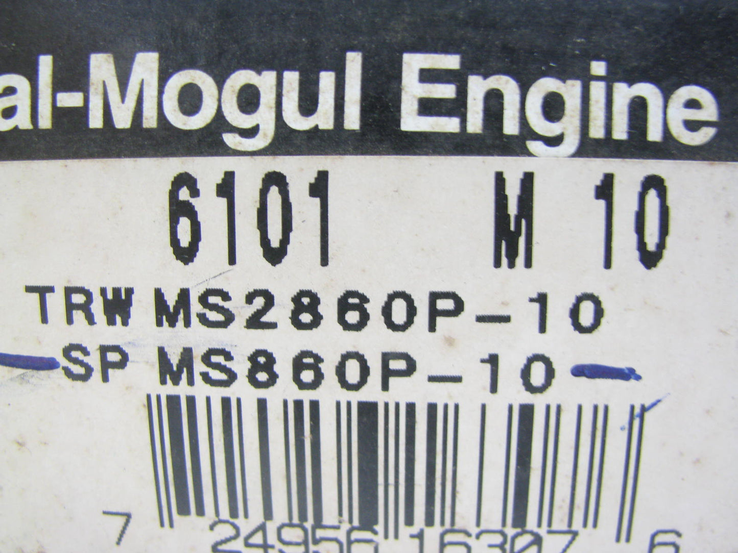 Federal Mogul 6101M-10 Engine Main Bearings .010'' 1974-1989 Ford 2.8L 2.9L V6