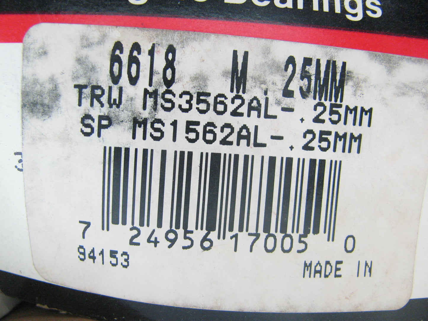 Federal 6618M-25MM Main Bearings .25mm For 1978-1989 Chrysler Mitsubishi 2.6L