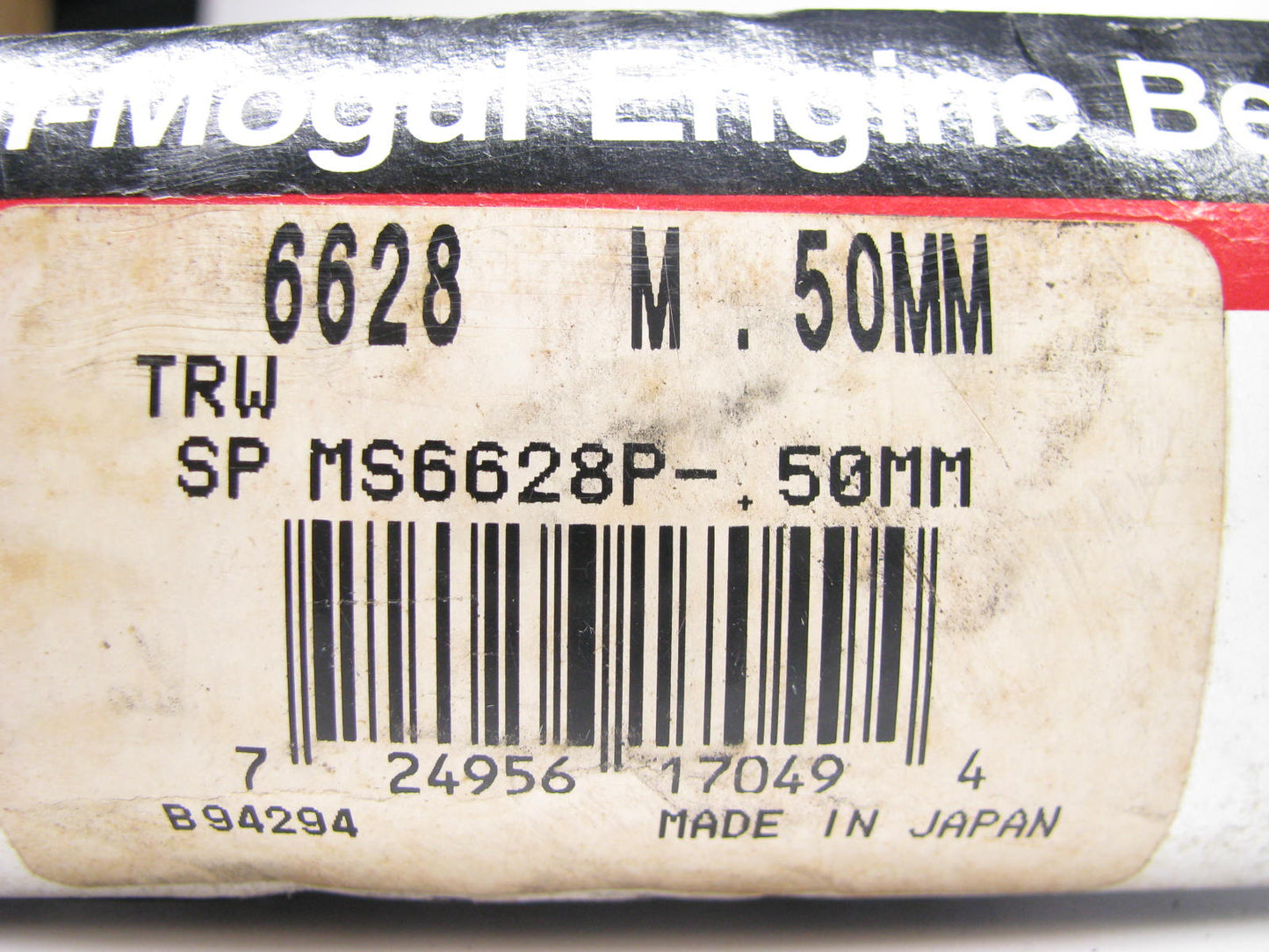 Federal Mogul 6628M-50MM Engine Main Bearings .50mm 1980-1981 Isuzu 4BD1