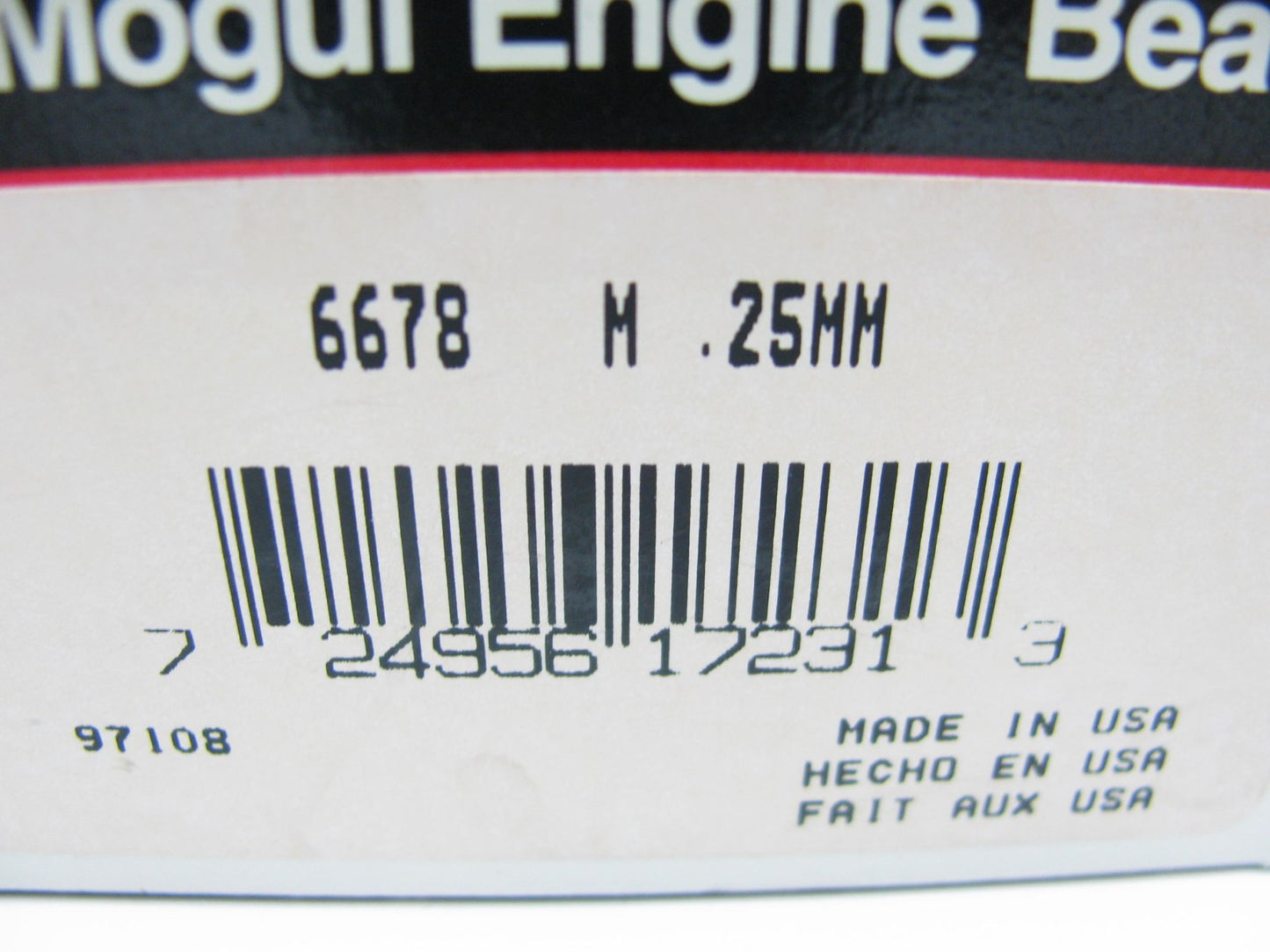Federal 6678M Engine Main Bearings .25mm For 1981-1995 Chrysler 2.2L 2.5L