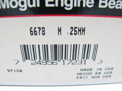 Federal 6678M Engine Main Bearings .25mm For 1981-1995 Chrysler 2.2L 2.5L
