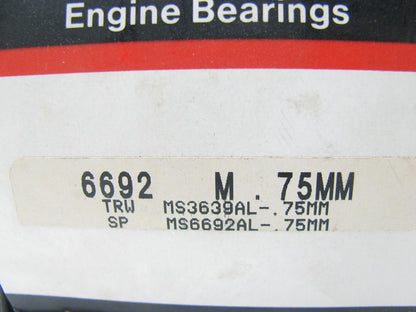 Federal Mogul 6692M75MM Engine Main Bearings .75mm 1983-1999 Ford 2.0L 2.2L