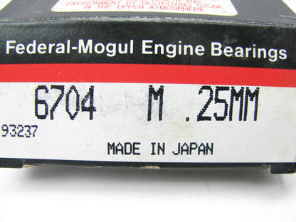 Federal Mogul 6704M-25MM Engine Main Bearings .25mm For 1967-1969 Datsun 1.3L