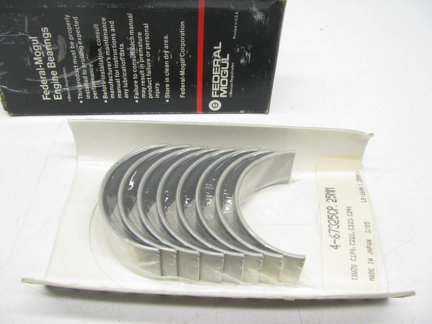82-85 S10 S15 2.2L DIESEL ENGINE ONLY - F. Mogul .25MM Connecting Rod Bearings