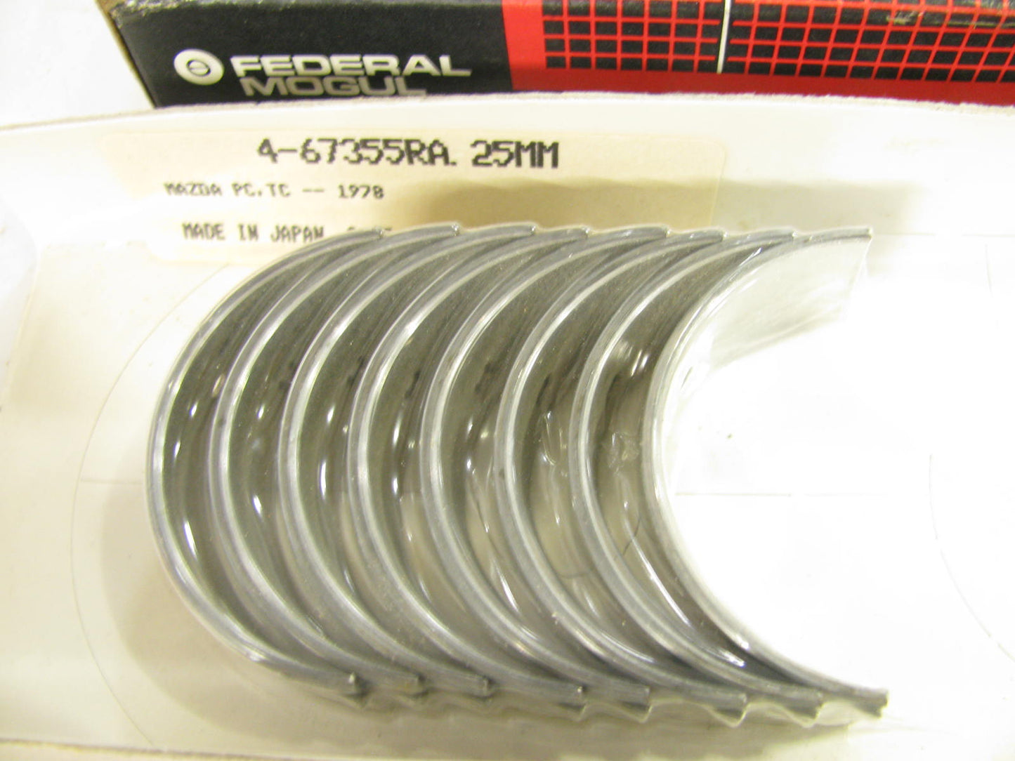 Federal Mogul 67355RA-25MM Connecting Rod Bearing .25mm For 76-78 Mazda 1.3L