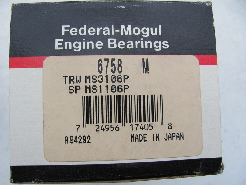 Federal Mogul 6758M Main Bearings - STANDARD SIZE For 1982-1983 Datsun 280zx