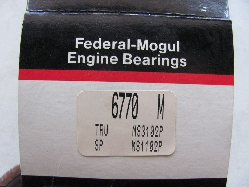 Federal Mogul 6770M Main Bearings - STANDARD SIZE - Toyota 8RC 18RC