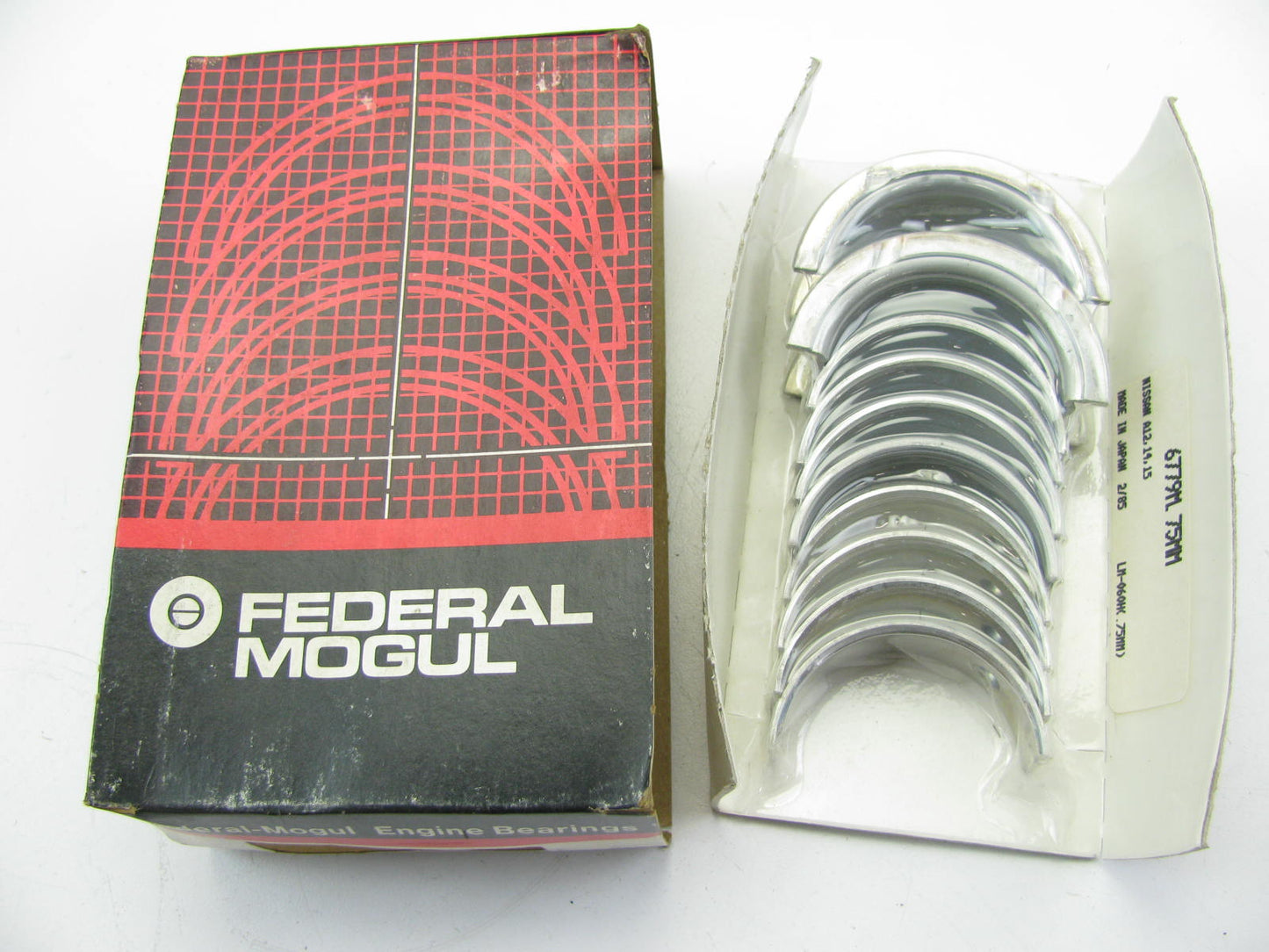 Federal Mogul Main Bearings .75mm For Datsun 1.2L 1.3L 1.4L 1.5L A12 A13 A14 A15