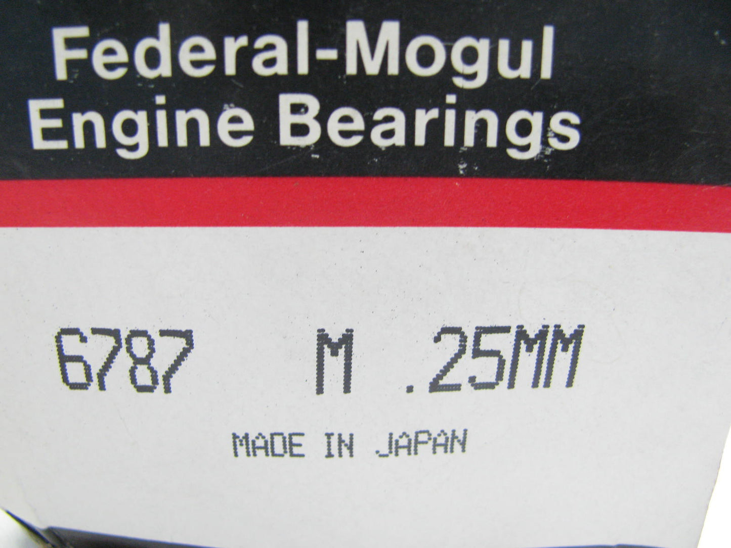 Federal Mogul 6787M-25MM Engine Main Bearings .25mm 1971-1979 Toyota 1.6L
