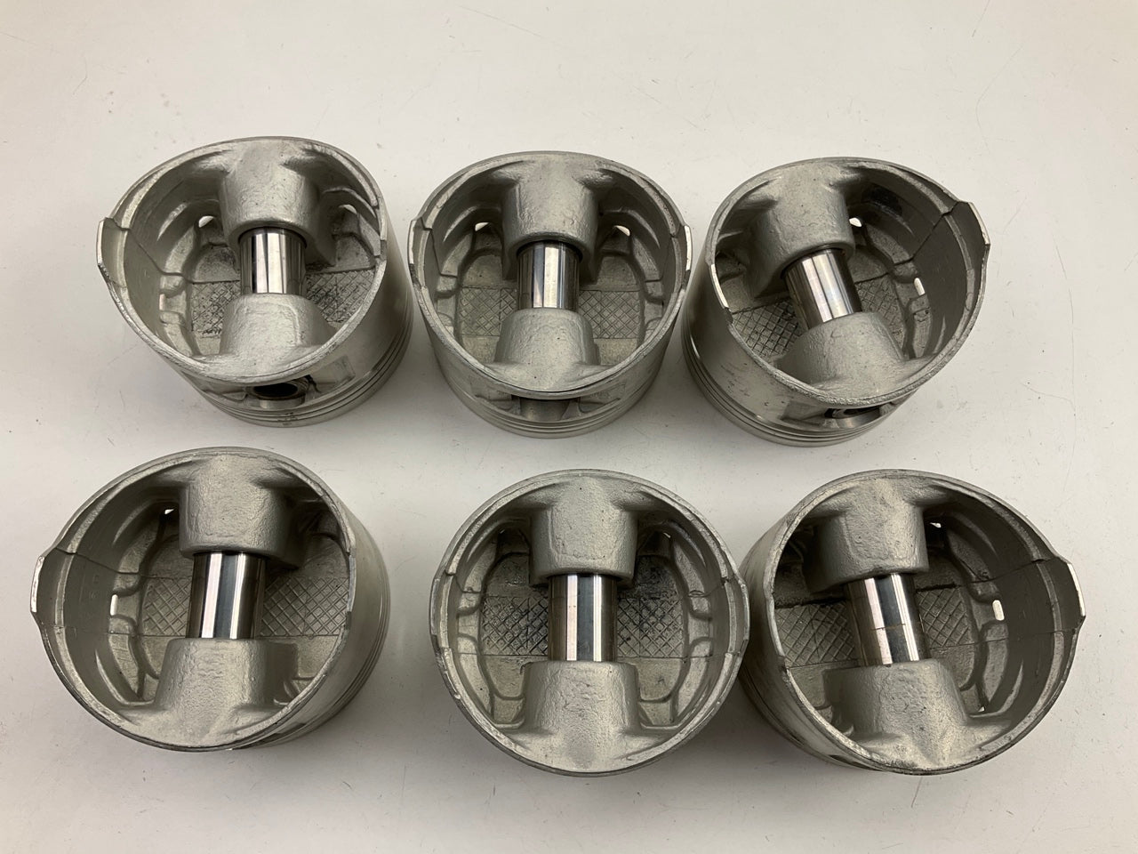(6) Federal Mogul 678P Standard Size Pistons Set For 1987-1993 Chrysler 3.0L V6