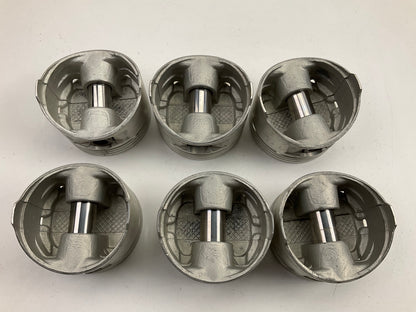 (6) Federal Mogul 678P Standard Size Pistons Set For 1987-1993 Chrysler 3.0L V6