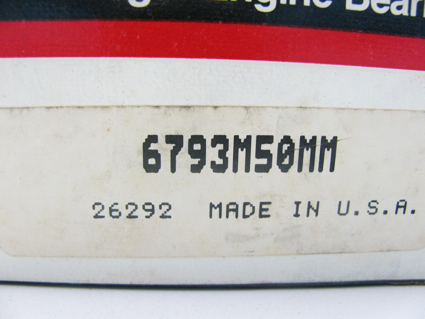 Federal Mogul 6793M50MM Engine Main Bearings .50mm 1975-83 Honda 1.5L 1.6L 1.8L