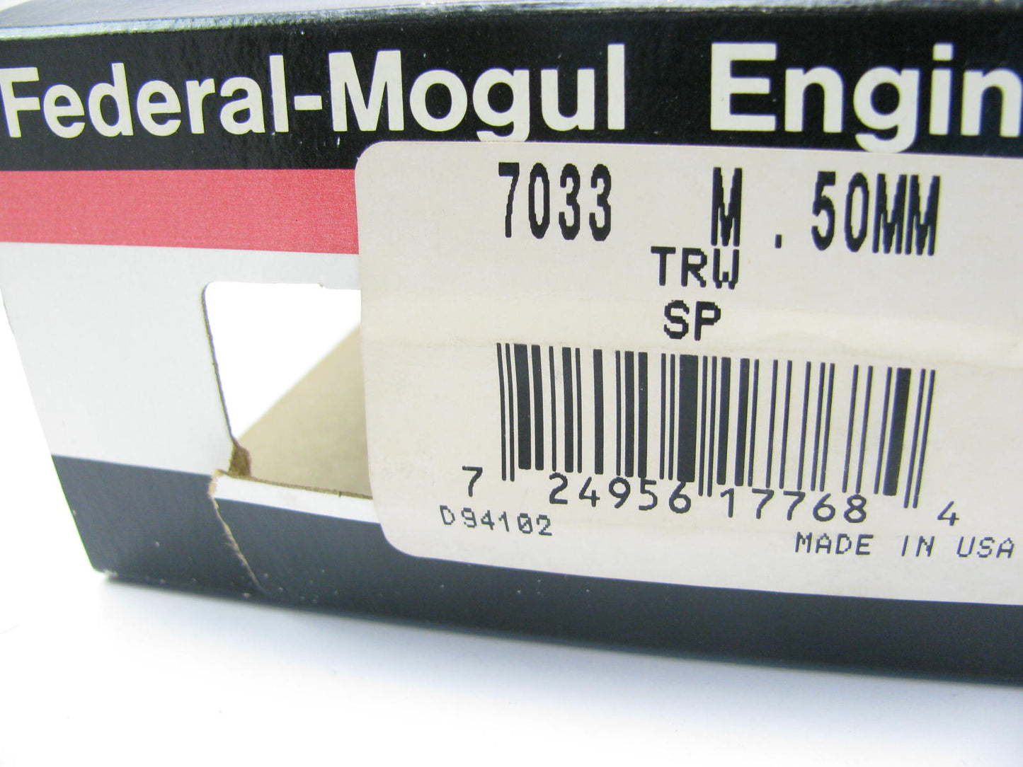 Federal Mogul 7033M-50MM Main Bearings .50mm Volvo Turbo Diesel TD63 TD61 TD60