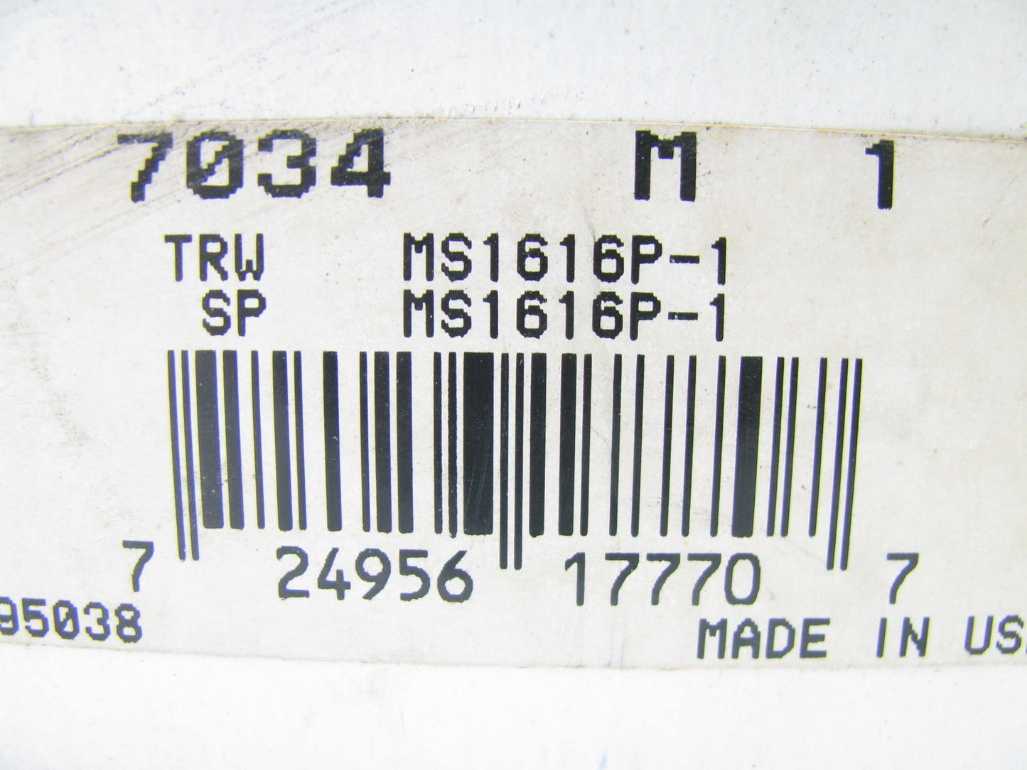 Federal Mogul 7034M1 Engine Main Bearings .001'' 1982-1985 GM 4.3L Diesel