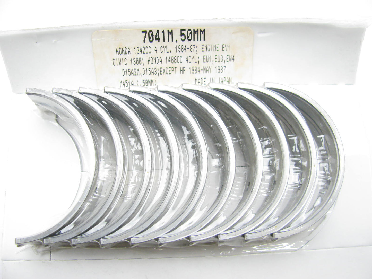 Federal Mogul 7041M-50MM Main Bearings .50mm 1984-1987 Honda Civic 1.3L 1.5L-L4
