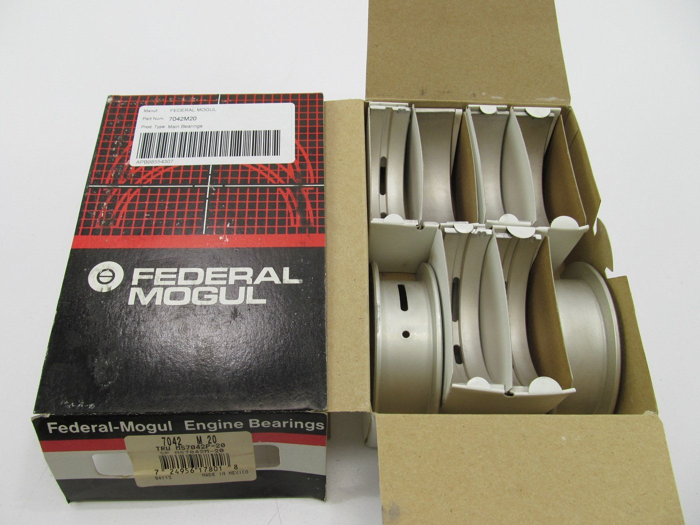 Federal Mogul 7042M20 Engine Main Bearings .020'' 85-95 Ford 6.6L 7.8L FTO Diesel