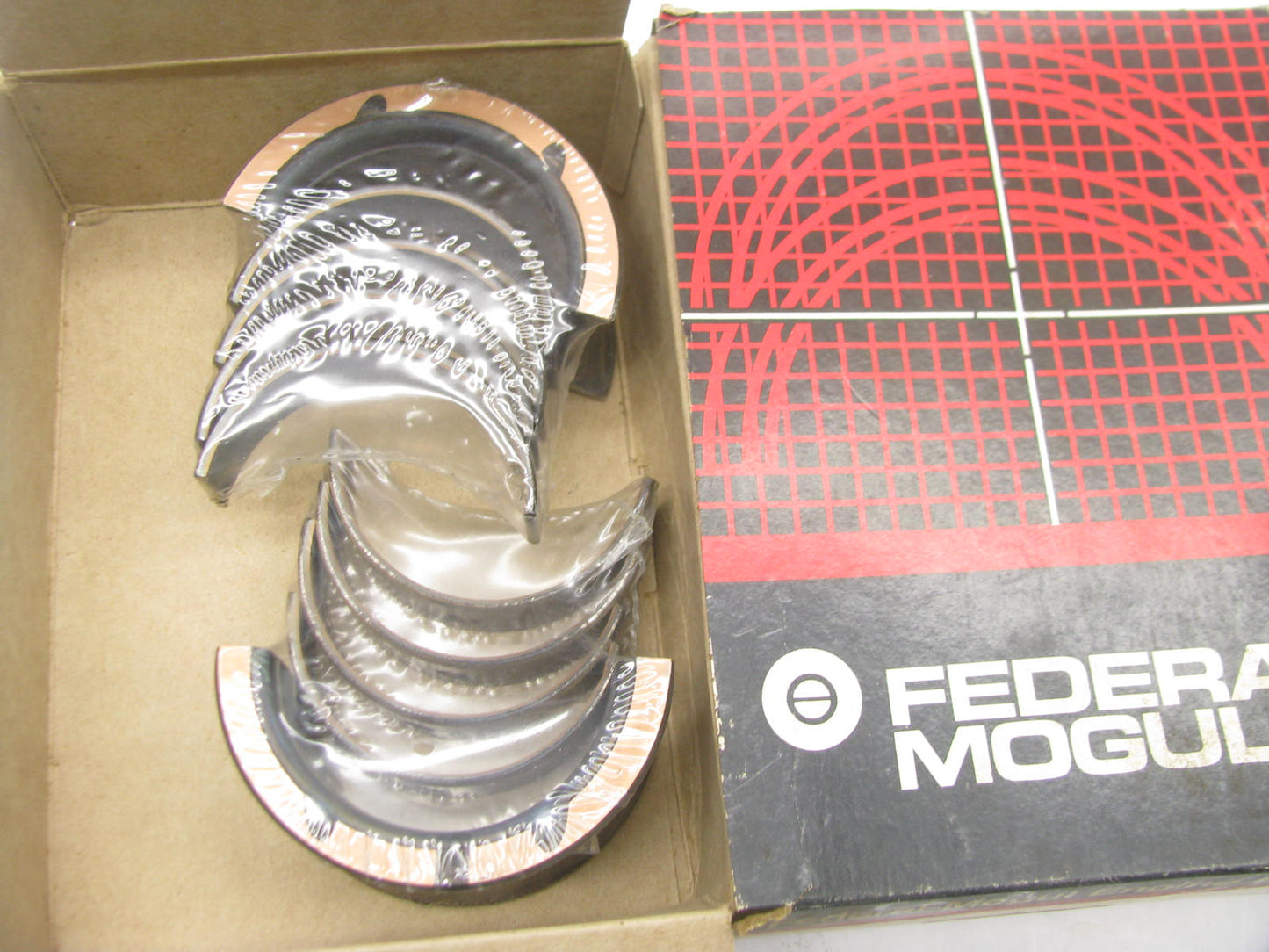 Federal Mogul 7043M 0.010'' Half-groove Performance Main Bearings SBC Chevy 350