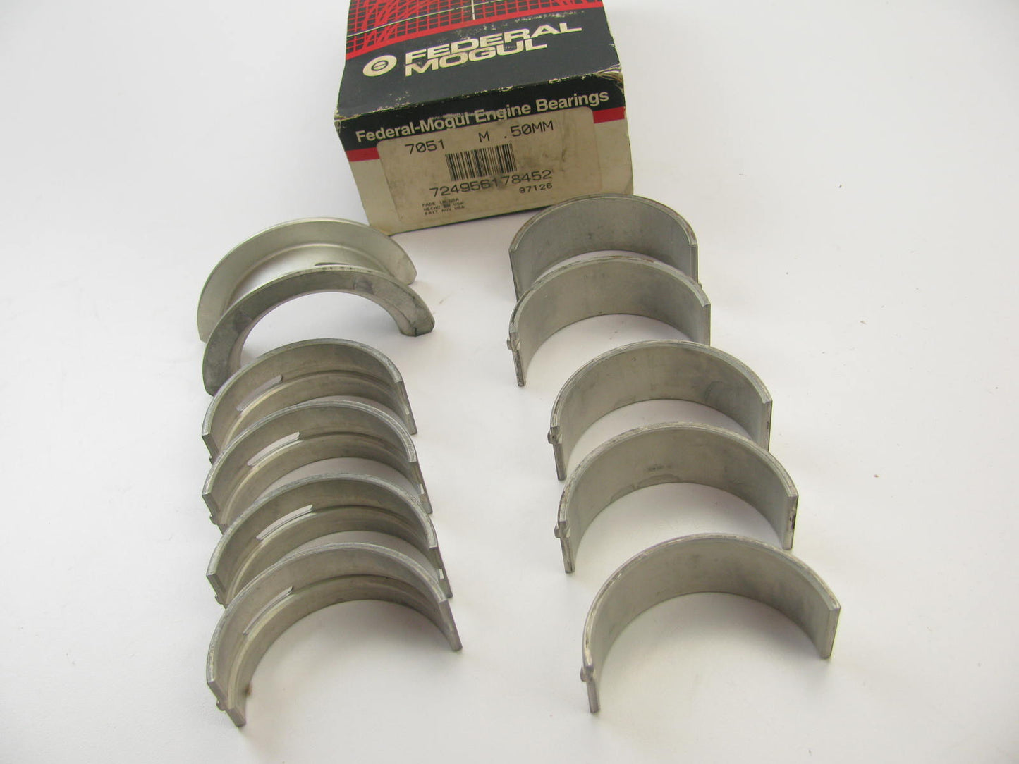 Federal Mogul 7051M-50MM Engine Main Bearings .50mm 1977-1994 Ford 2.3L