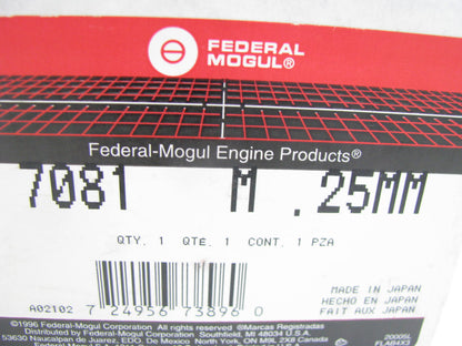 Federal 7081M25MM Main Bearings .25mm 1982-1988 Mitsubishi 3.3L 3.6L L4 Diesel