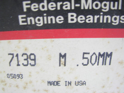 Federal Mogul 7139M-50MM Engine Main Bearings .50mm For 1983-1989 Nissan 2.4L