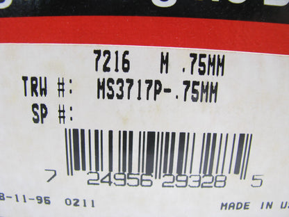 Federal Mogul 7216M75MM Main Bearings .75mm For 1989-17 Dodge 5.9L 6.7L Cummins