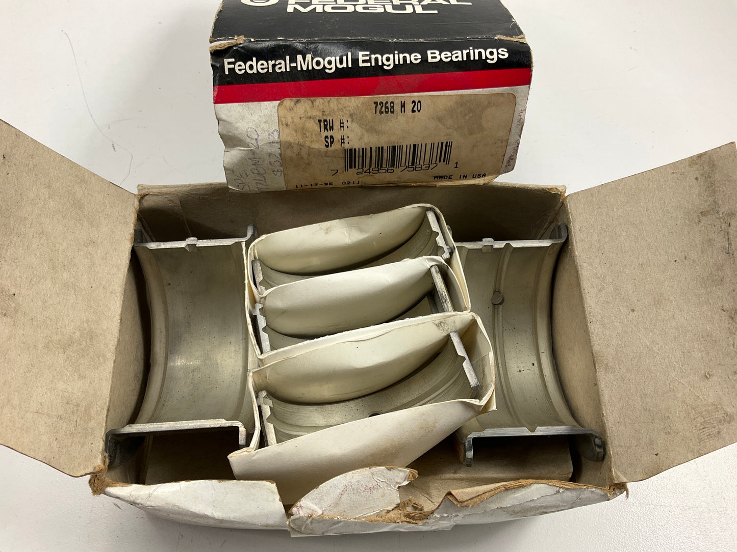 Federal Mogul 7268M-20 Engine Main Bearings .020'' 1978-2007 GM 3.3L 3.8L 4.3L-V6