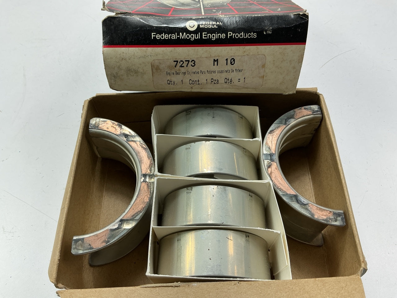 Federal Mogul 7273M10 Full Groove Main Bearings .010'' Chevrolet BBC 366 427 454