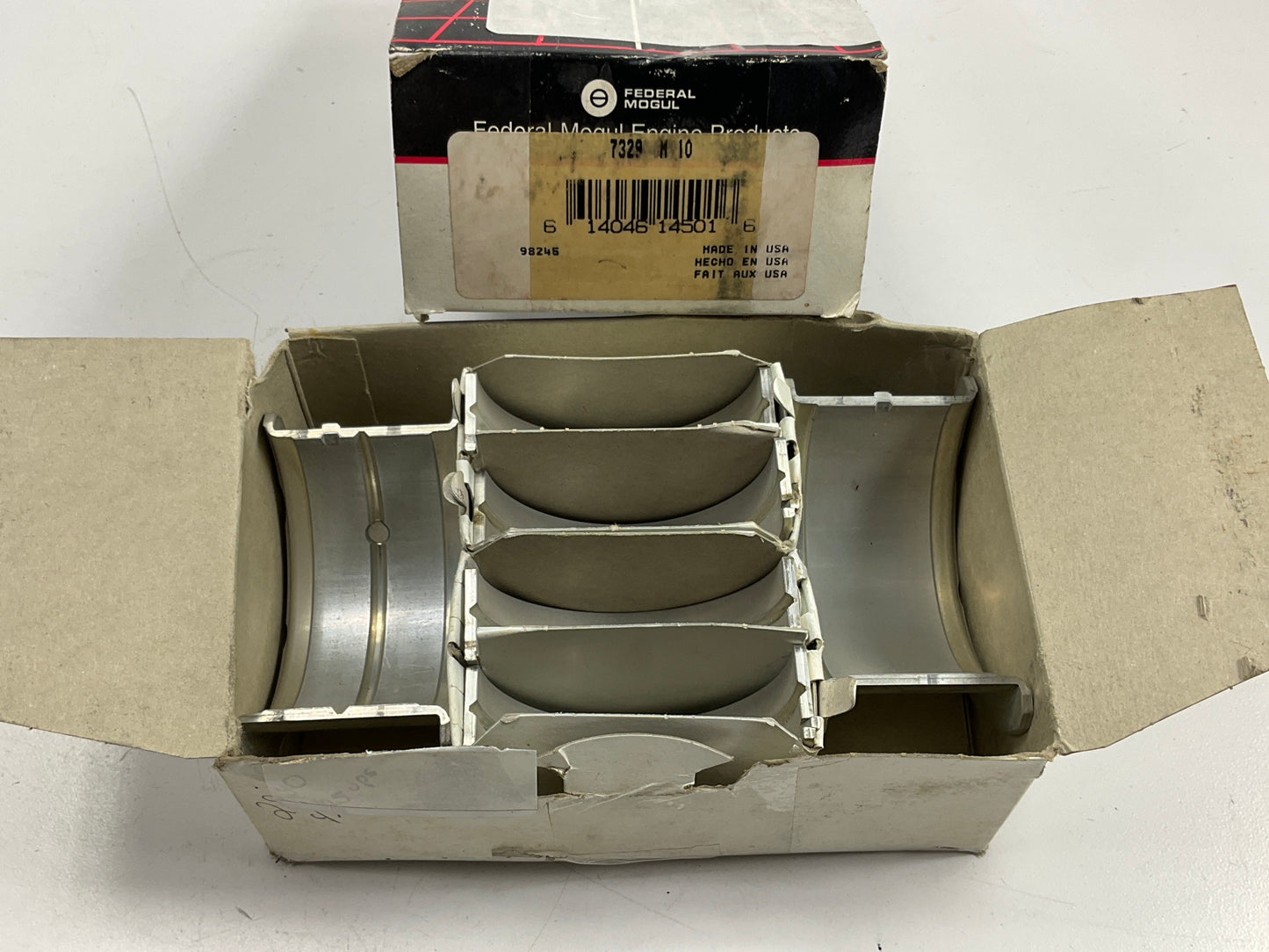 Federal 7329M-10 Main Bearings .010'' Undersize W/ .010'' Oversize Flange Length