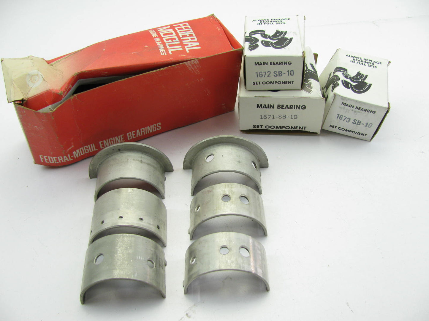 Federal Mogul 755M-10 Engine Main Bearings .010'' Continental 120 129 Z120 Z129