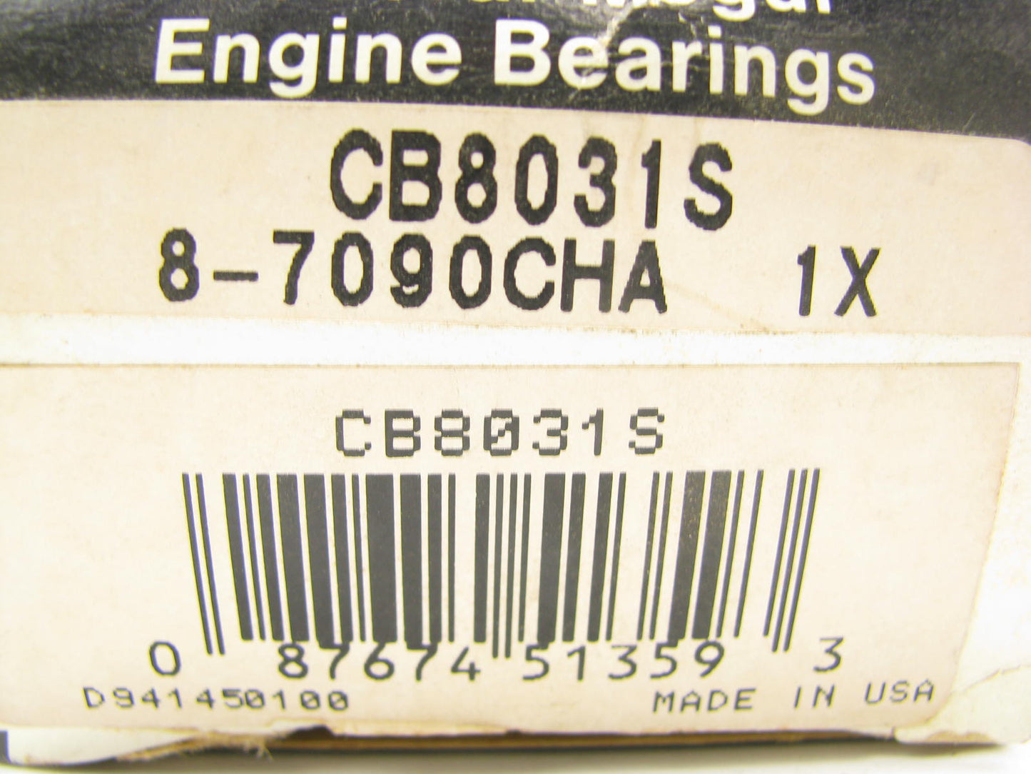 Federal 8-7090CHA-1X Performance Connecting Rod Bearings .001'' O/S Chevrolet SBC