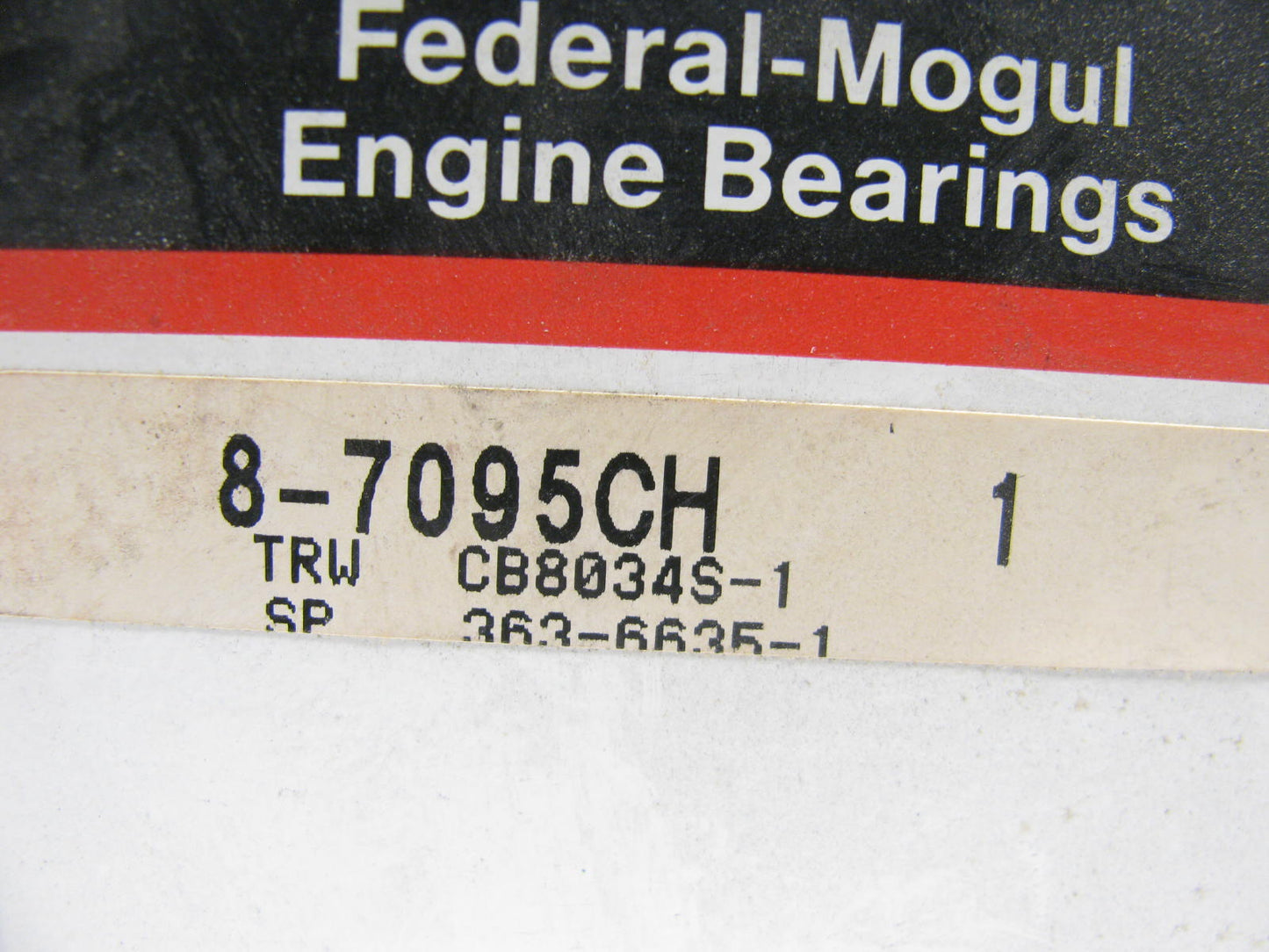Federal Mogul  .001'' Connecting Rod Bearings 68-93 SBC Chevy 302 305 307 350 400