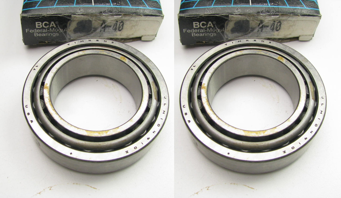 (x2)  Front Inner, Front Outer Wheel Bearings , Federal Mogul / BCA  A-40