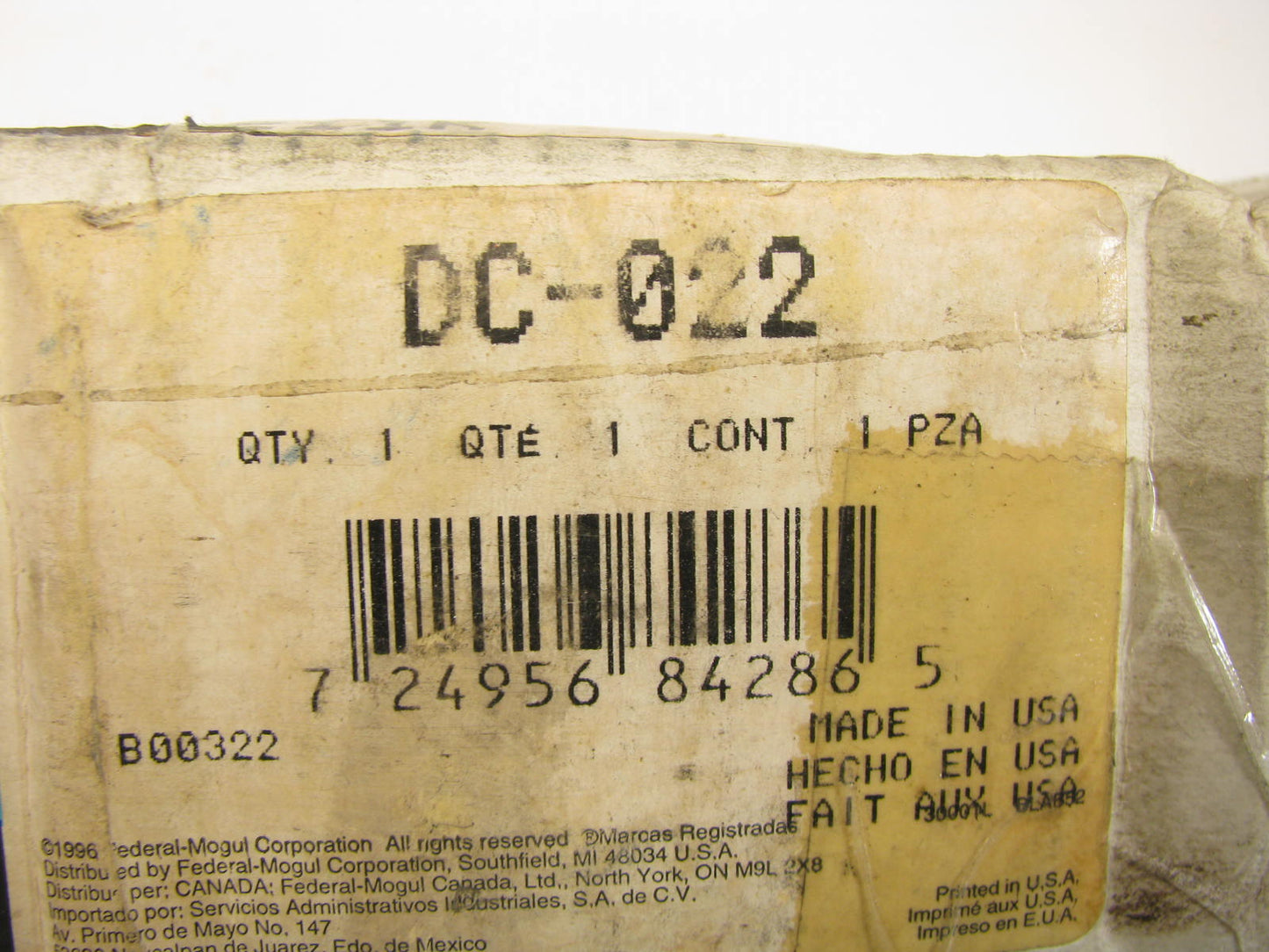 Federal Mogul DC-022 Transfer Drive Chain