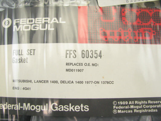 1977-Up MITSUBISHI 4G41 1378cc 1.4L Full Engine Rebuild Gasket Set Federal Mogul